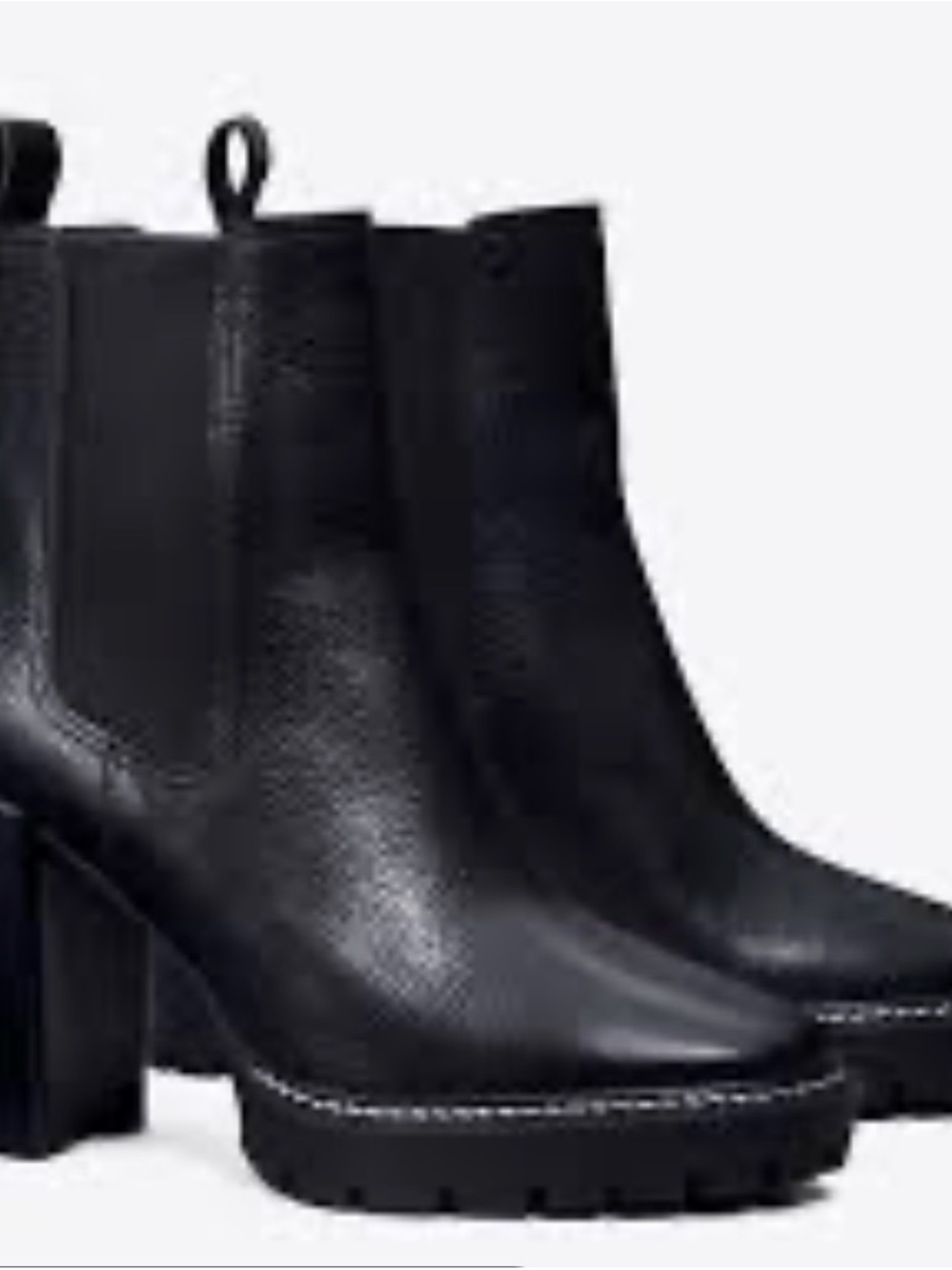 Tory Burch Black Chelsea 70mm Lug Bootie